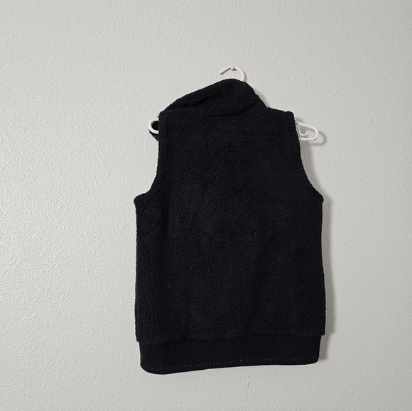 Women's  Athleta Black Fleece Vest Sz XS - Picture 4 of 7